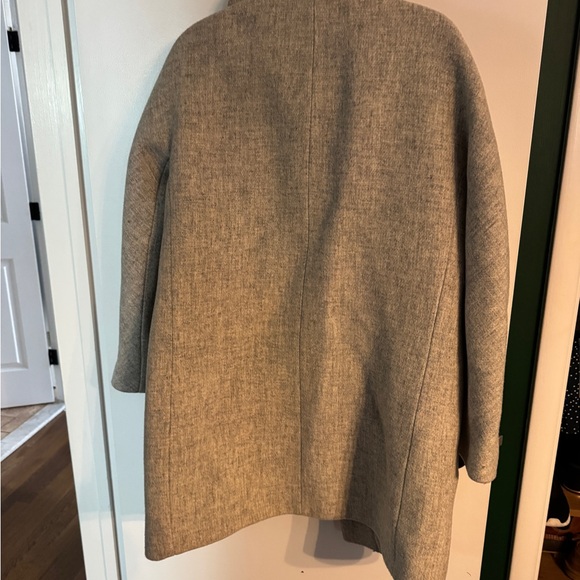 J. Crew women’s gray cocoon coat - Picture 3 of 3